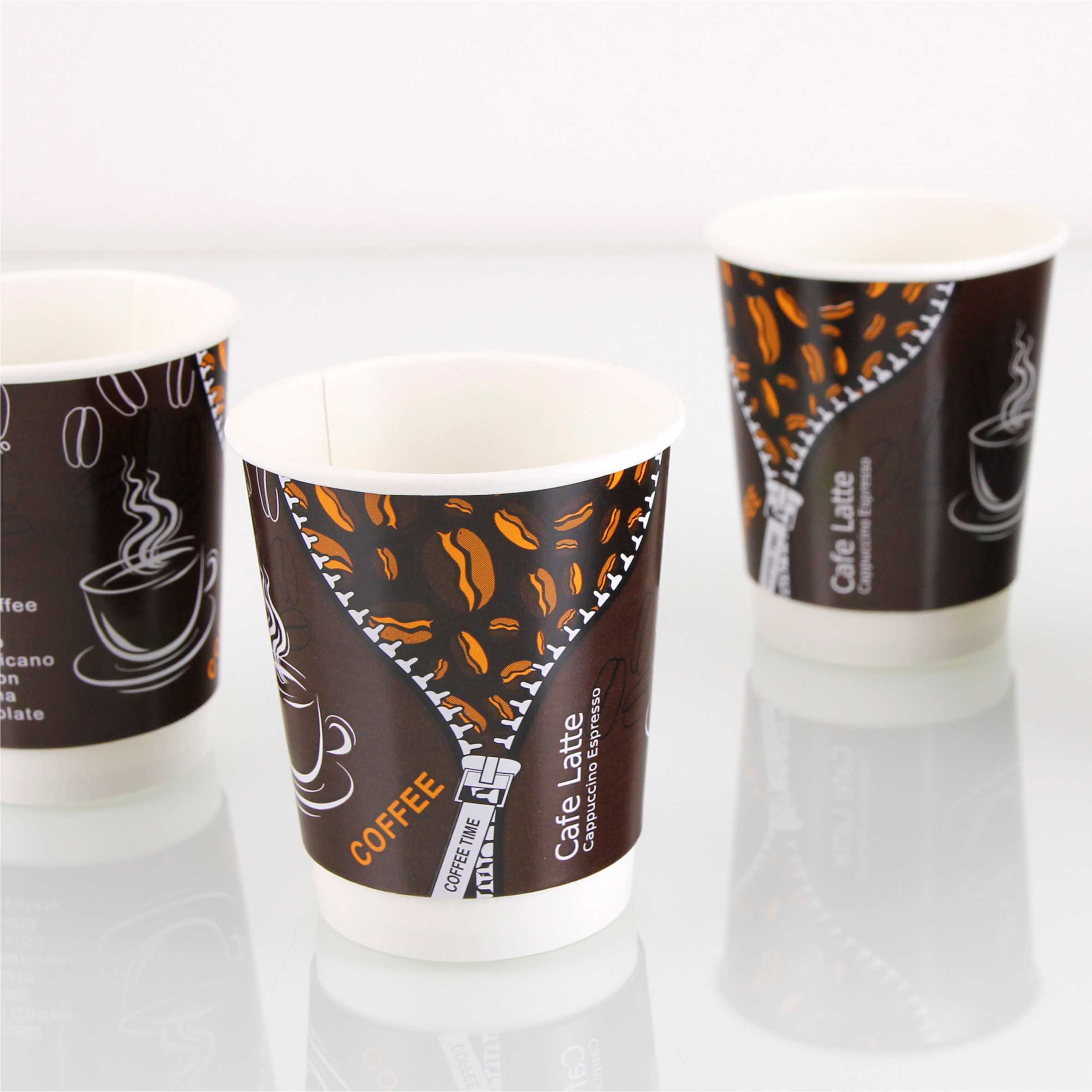 公版雙層中空杯 8oz 咖啡-拉鍊版