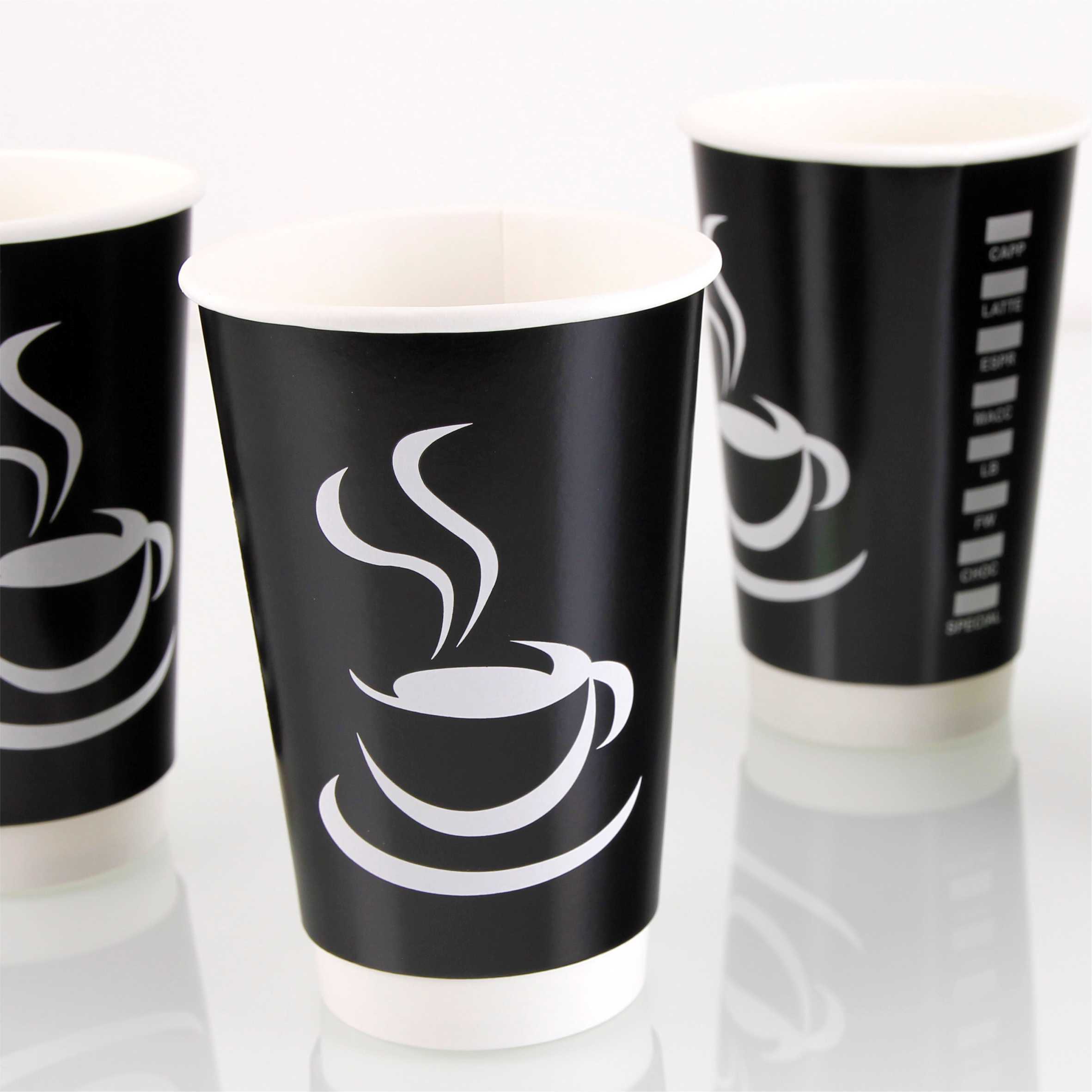 公版雙層中空杯 16oz 黑色-杯子款