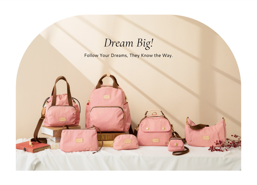 粉色斜背包 女性休閒包 輕量型斜背包 防潑水斜背包 側背包 輕量斜肩包  Soldier 未來之境斜肩包 satana SOS2830-631 浮光粉 商品介紹 1