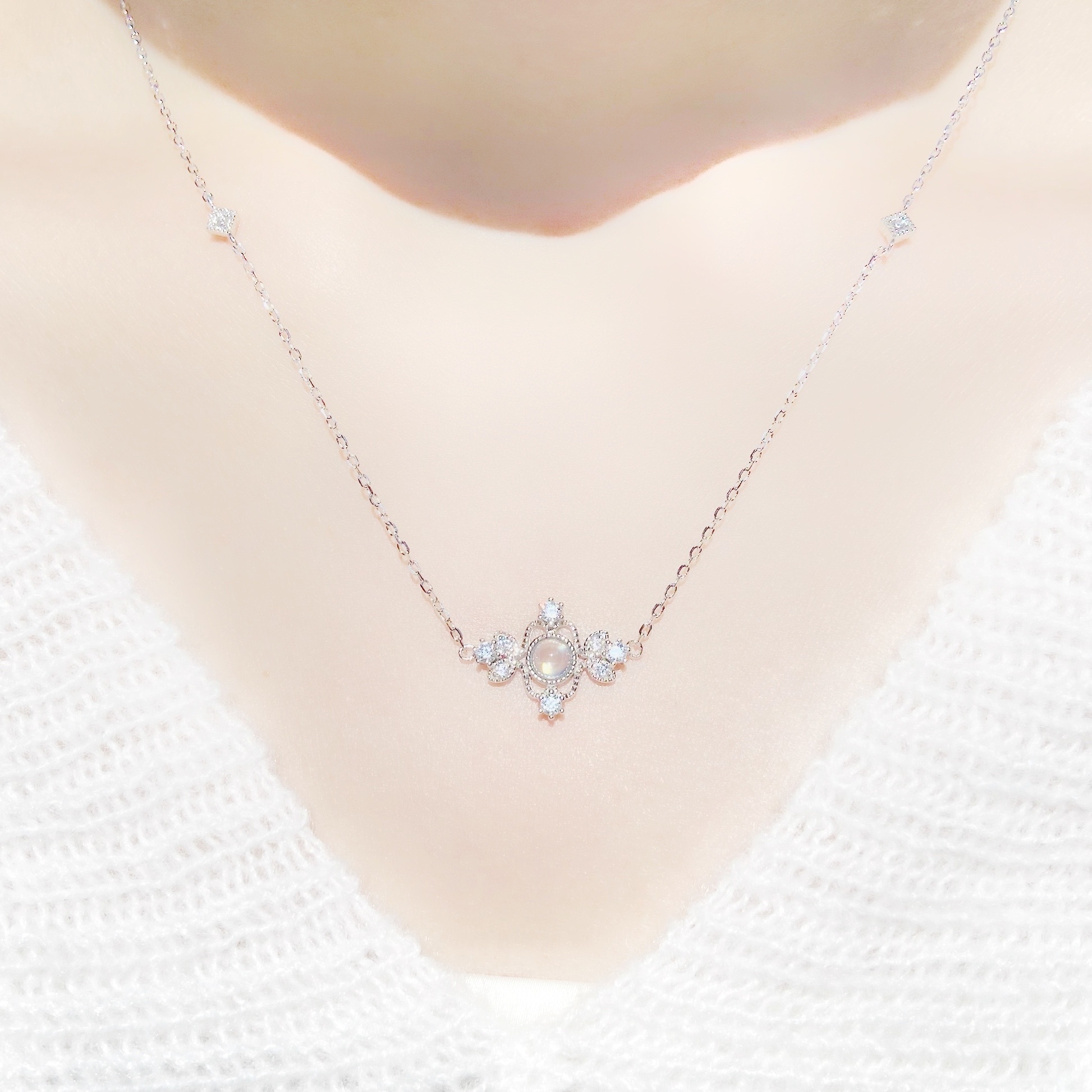 | 925 Silver・White Gold・Rose Gold | Secret Garden Necklace（Silver / Rose Gold） | NE0455 |
