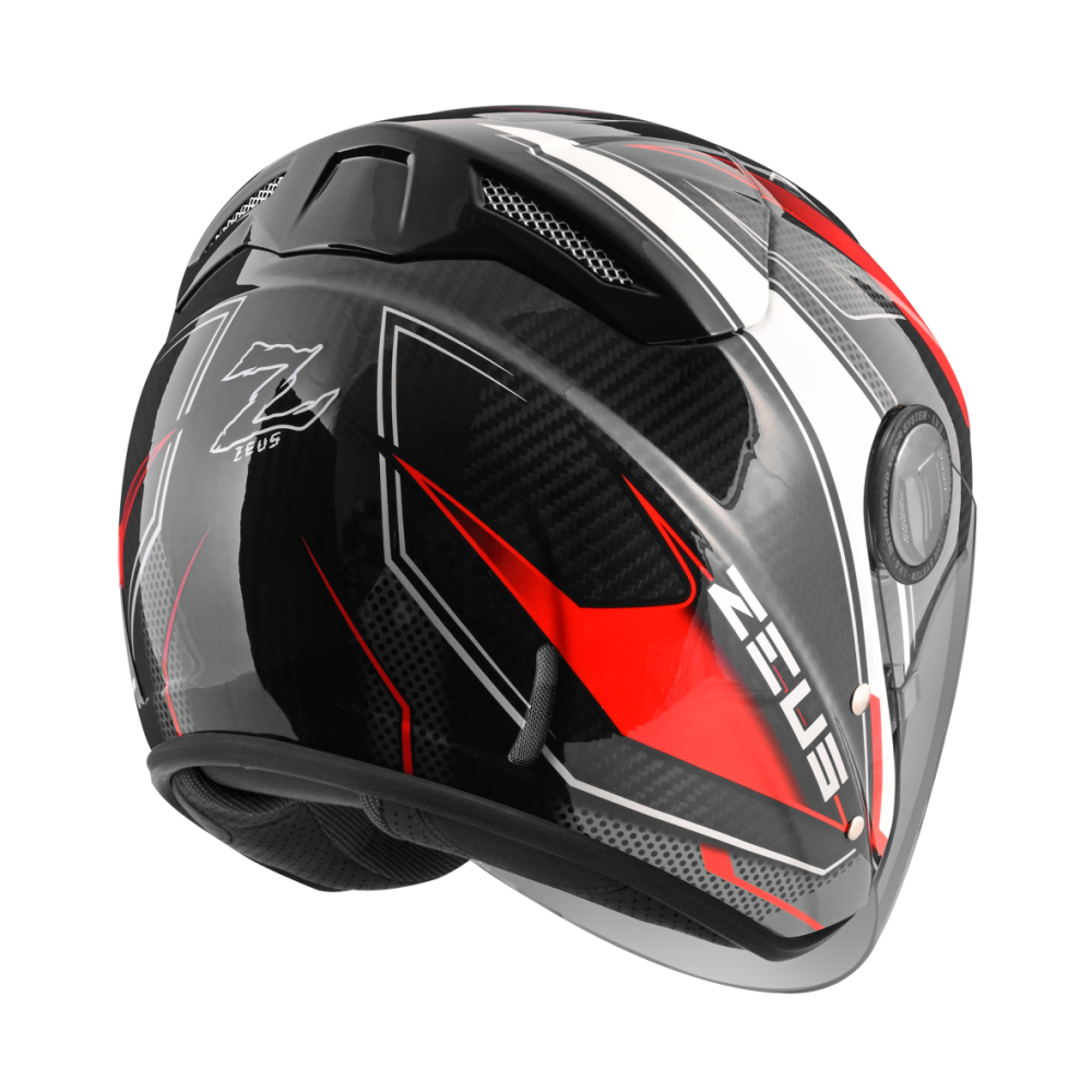 ZEUS ZS 625 天能 FF25 碳纖維/紅 3/4罩