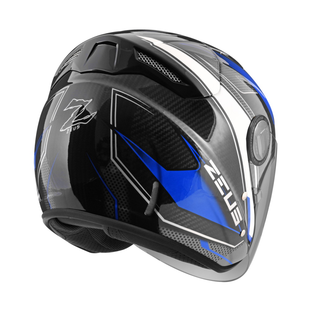 ZEUS ZS 625 天能 FF25 碳纖維/藍 3/4罩