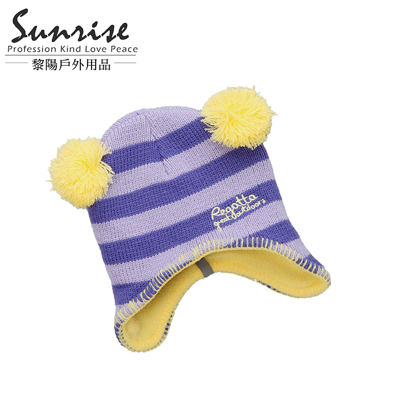 童TF刷毛保暖帽 (紫/淺紫) 童帽/遮耳帽/防寒帽/透氣 41RKC046