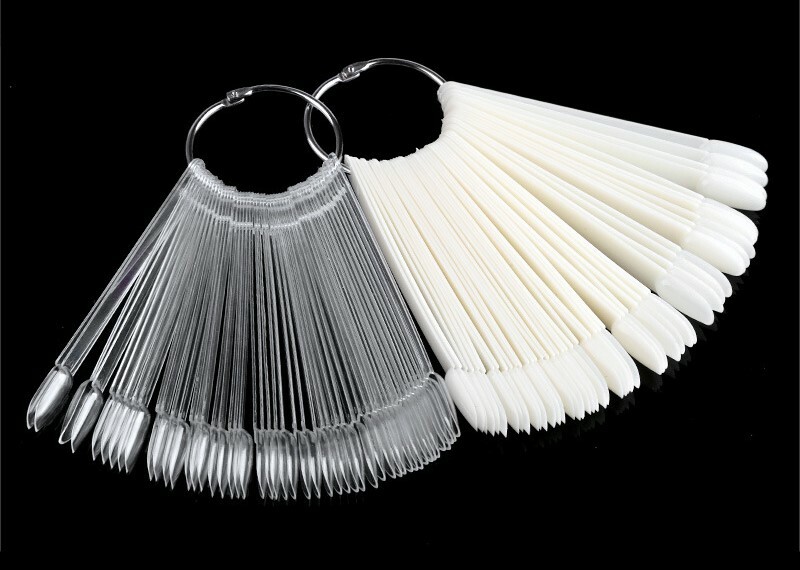 獨立練習甲片 / 色版甲片 -2色 / 橢圓形50支