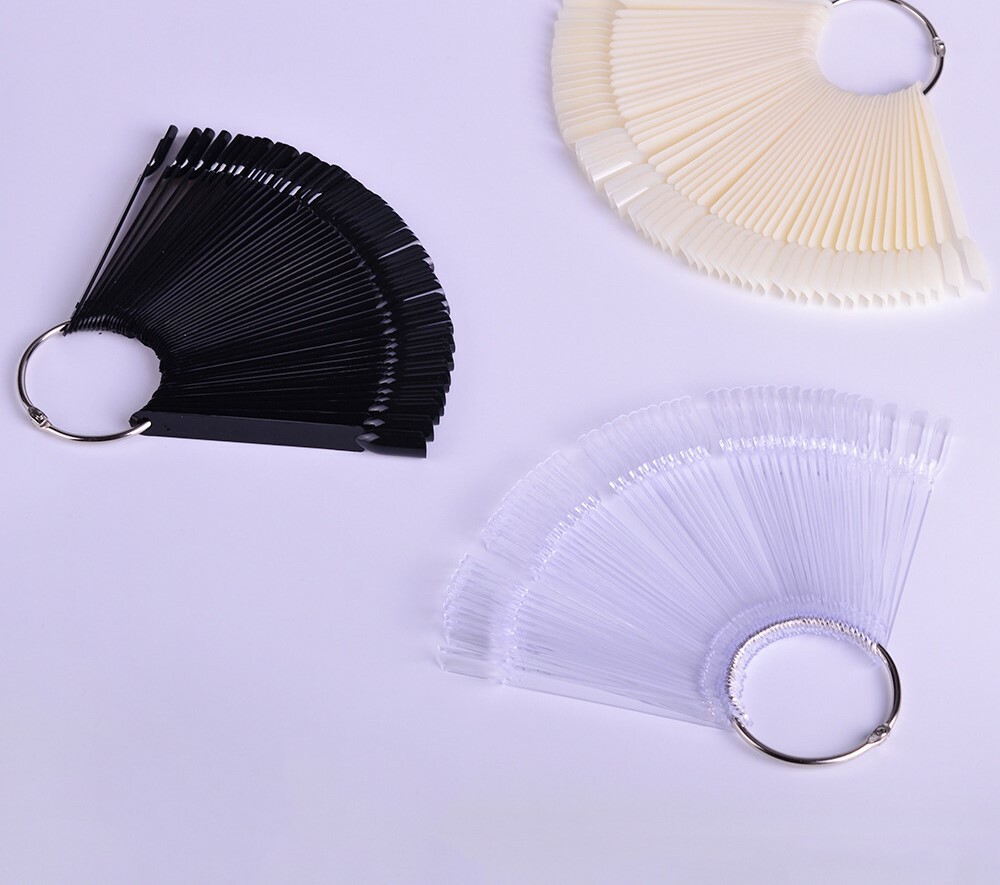 獨立練習甲片 / 色版甲片 -2色 / 細方形 50支