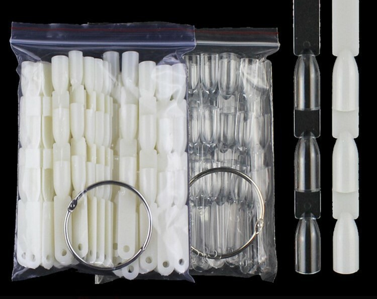 1支3格練習甲片 / 色版甲片 -2色 / 方形 50支