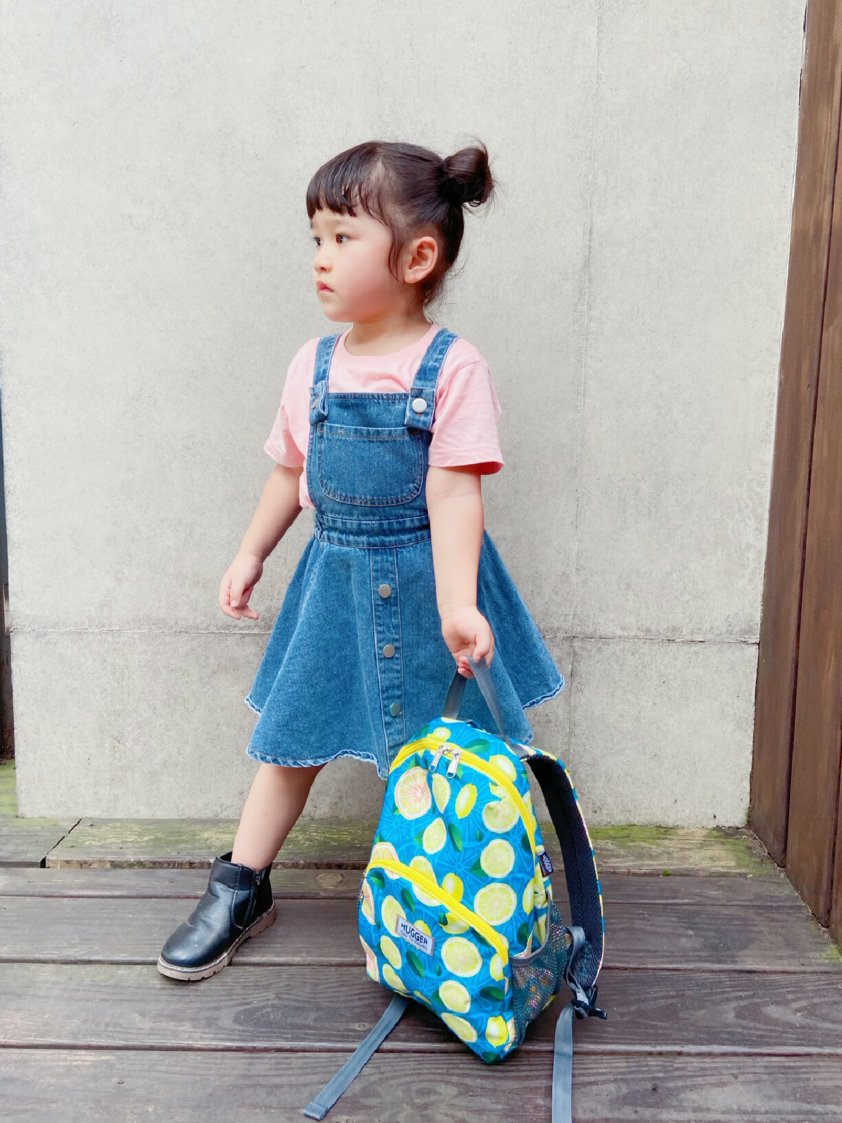 HUGGER幼童背包 橙檸檬