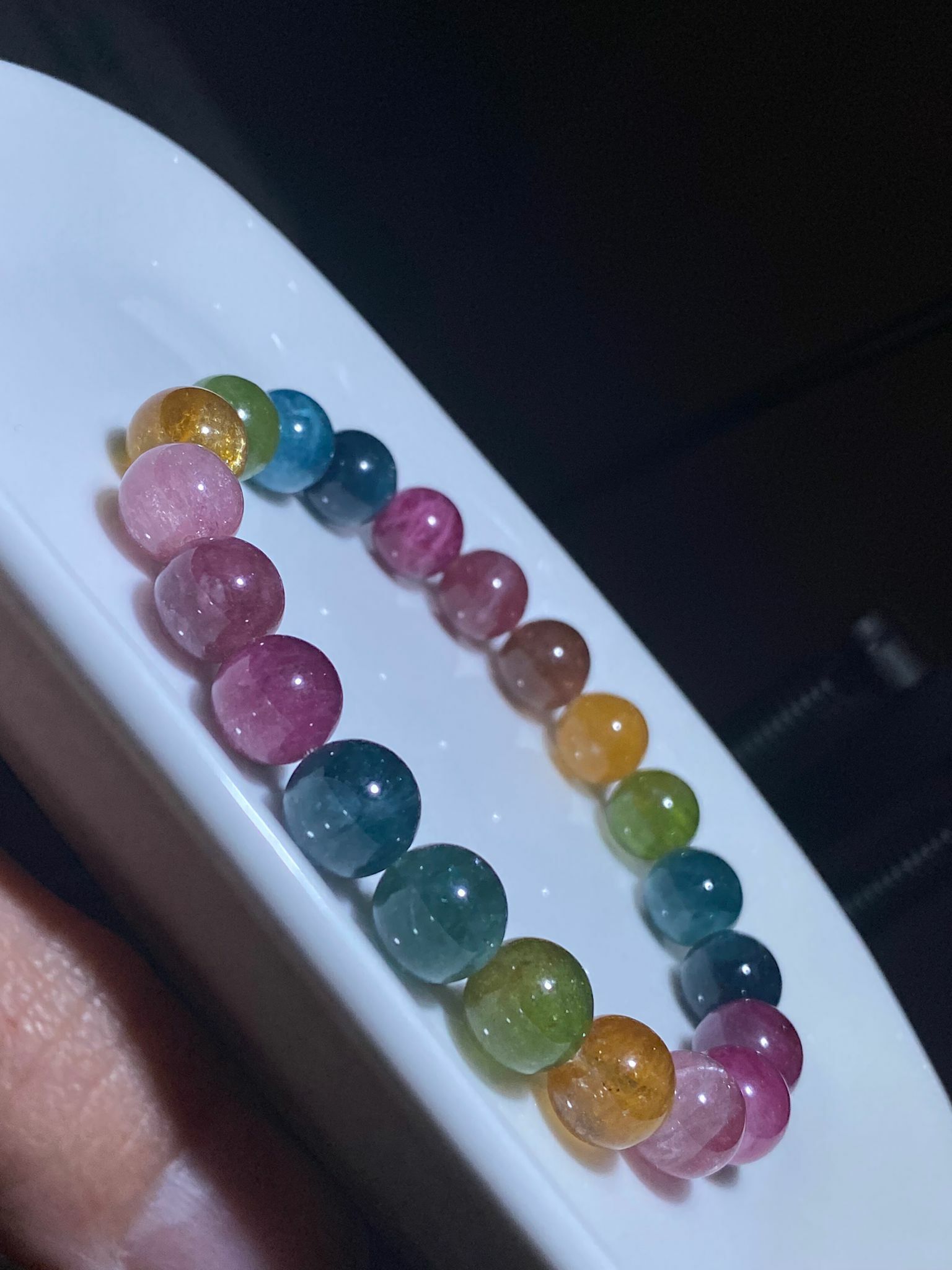 大珠彩虹碧璽9-9.3mm(A)