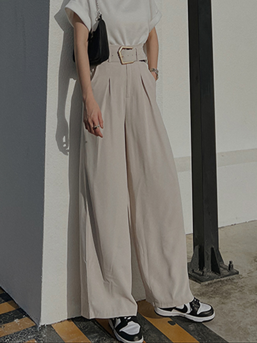 附皮帶大寬褲*2色