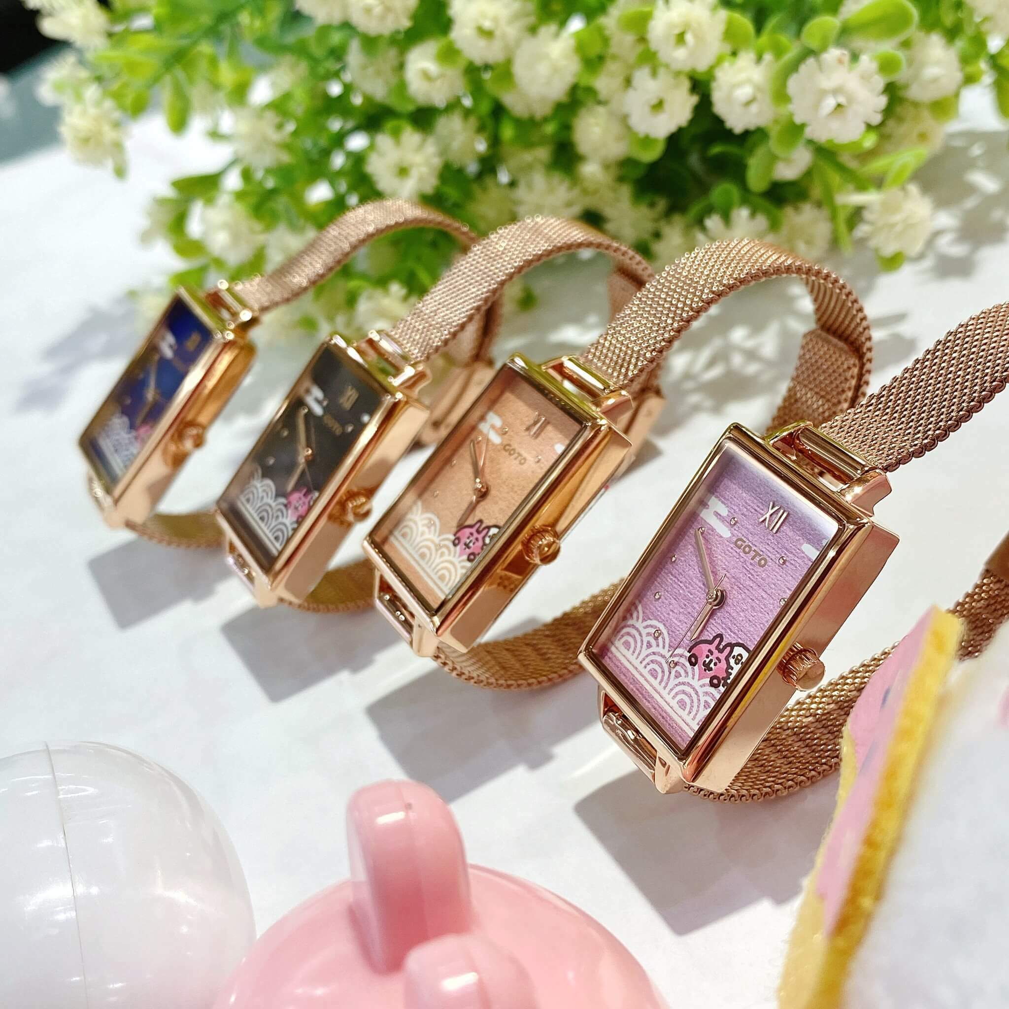 【GOTO】卡娜赫拉 和柄-青海波系列 GM0112L-44-M41奶茶色 / GM0112L-44-341黑色 / GM0112L-44-L41藍色 / GM0112L-44-841粉紅色 22mm 現代鐘錶