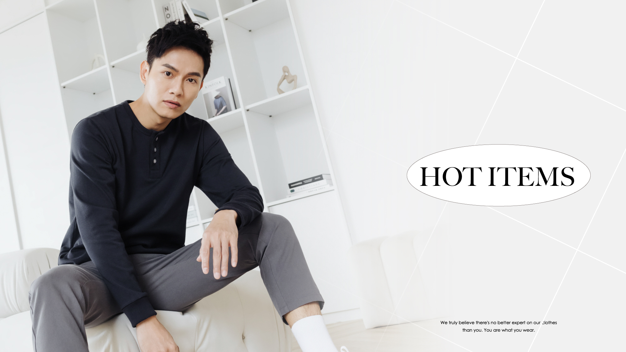 長袖重磅亨利衫