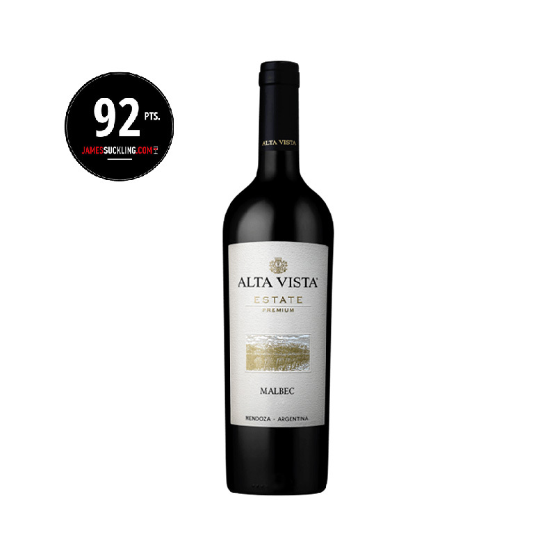 (JS92) Alta Vista 莊園精品馬爾貝克紅酒 2019 木塞 750ml (6支裝) [7798057480090_2019-6]