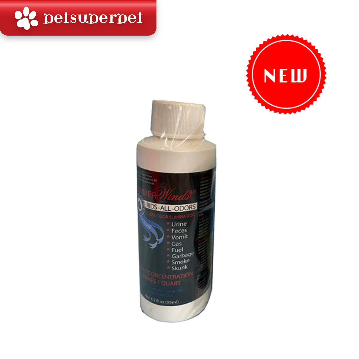 【新上架！】Summerwinds RIDS-ALL-ODORS 濃縮除臭劑 3.2fl oz