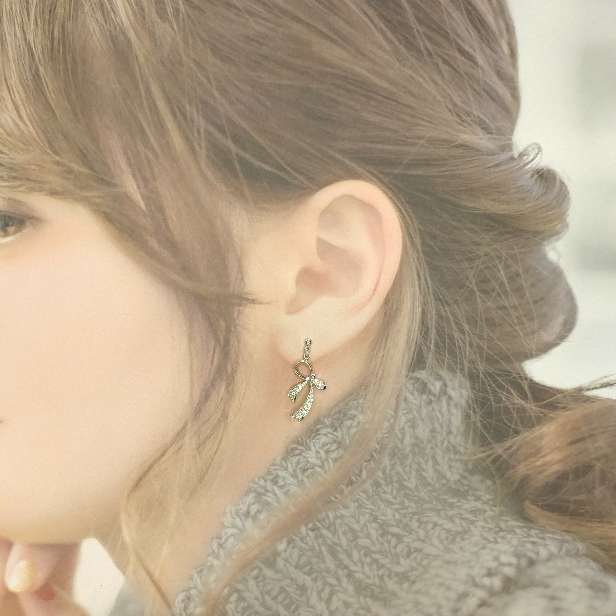 18K White Gold 0.28ct Diamond Drop Earrings