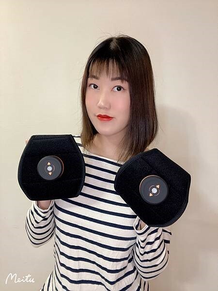 蜜拉Mira推薦微電流炫腹爆汗健身按摩腰帶手臂，懶人必備