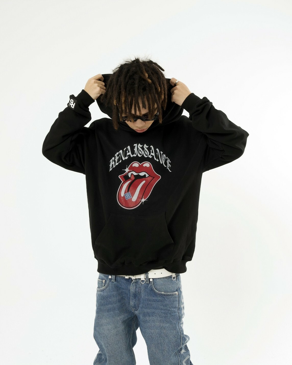 RENAISSANCE 新款 紅唇舌頭 R郵票帽T “ TONGUE & STAMP HOODIE “