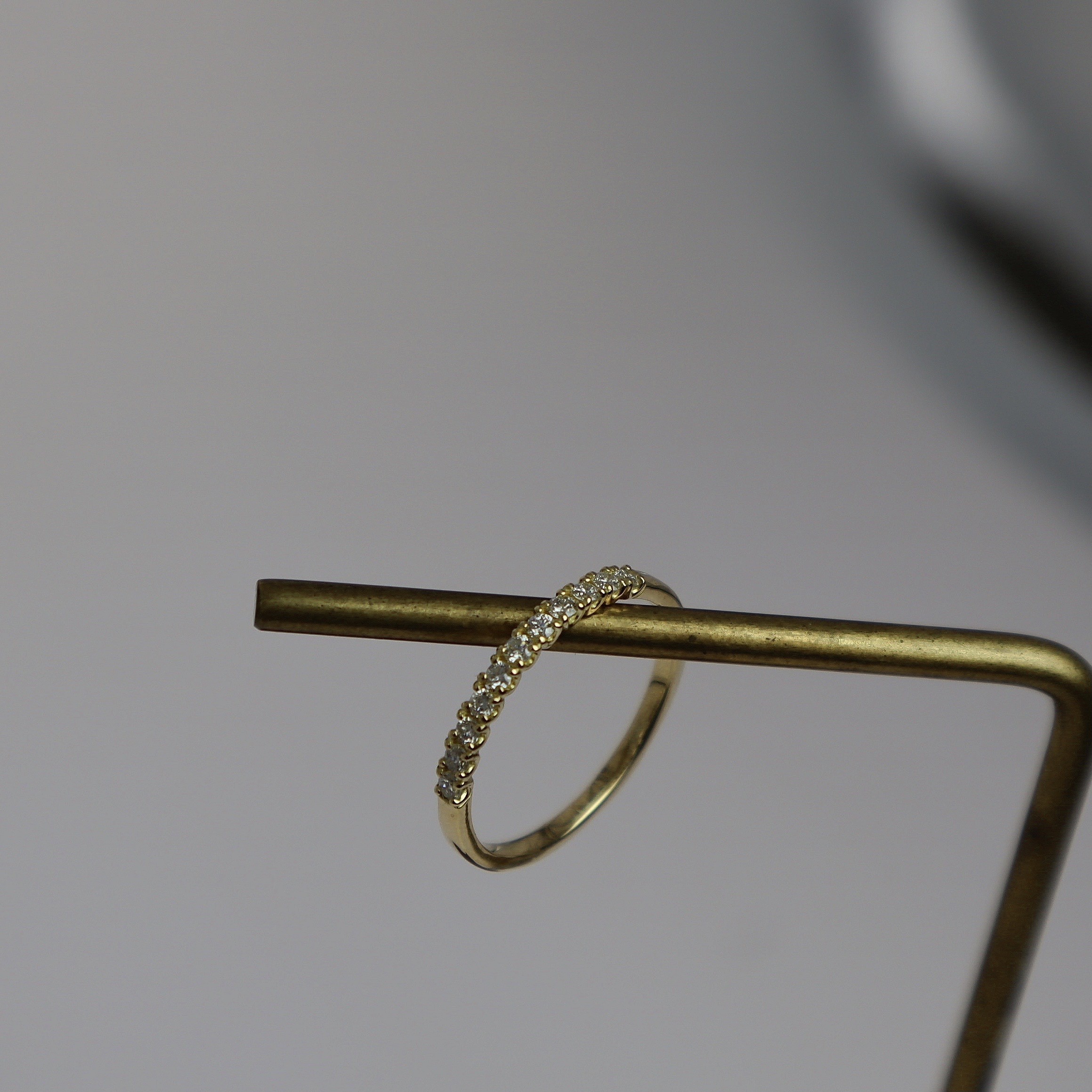 18K/芒星0.20ct真鑽線戒