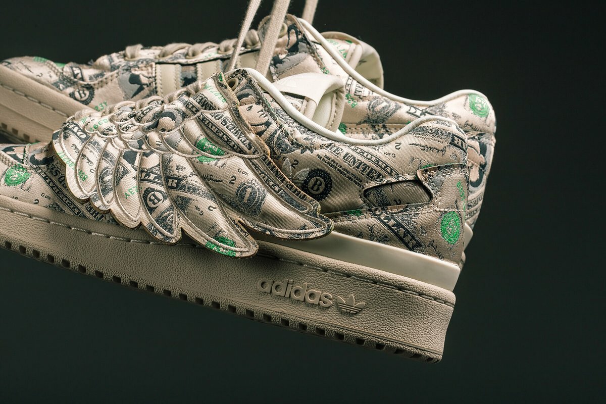 【adidas X Jeremy Scott FORUM LO "MONEY" 限量低幫翅膀鞋款】