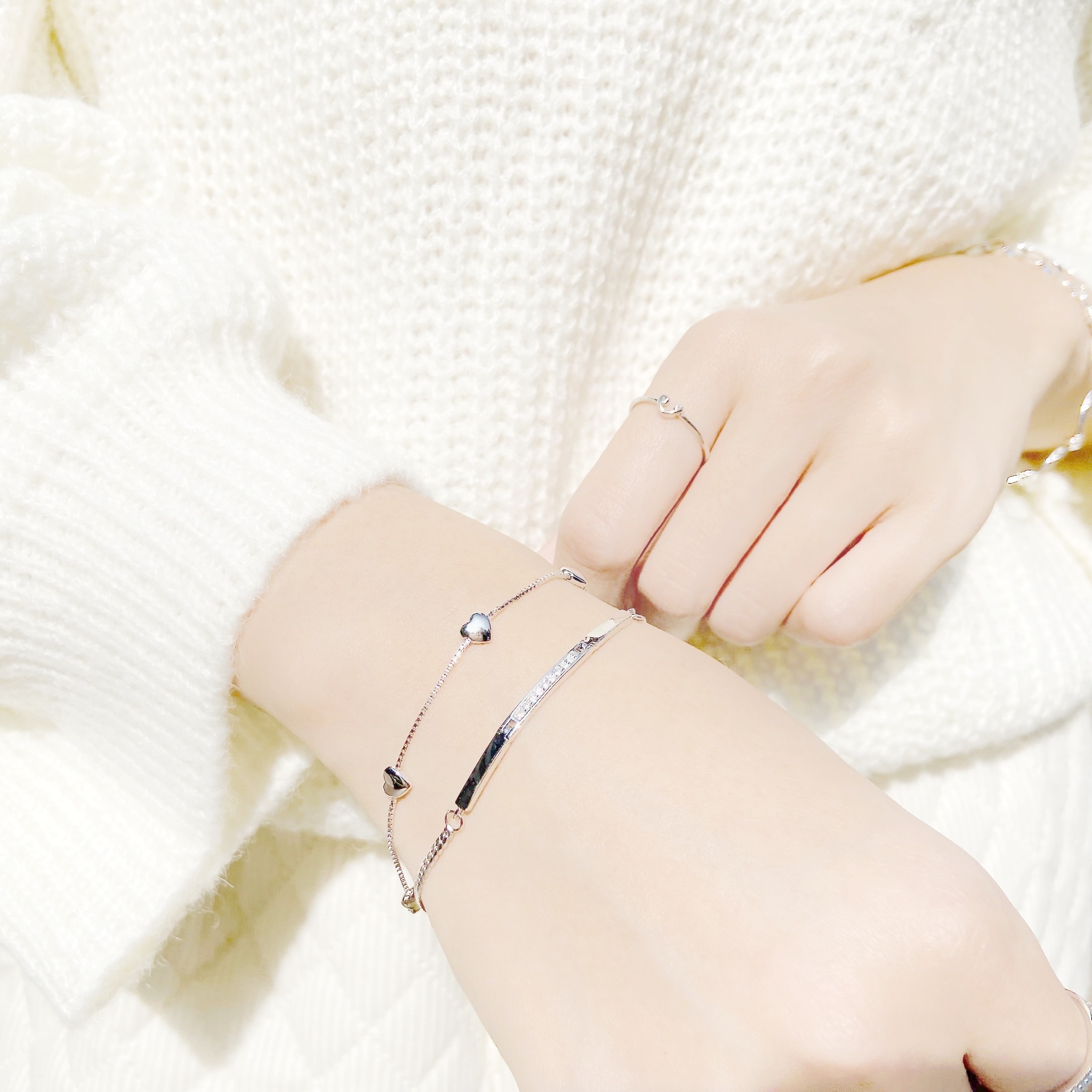 | 925銀丨隕石線手鏈  | BR0536 |