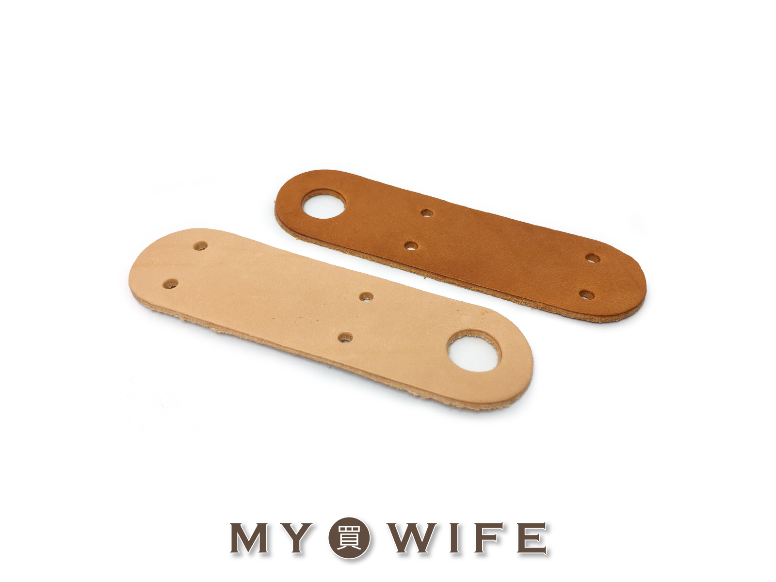 9x2.5cm雞眼真皮皮片_植鞣革_6色