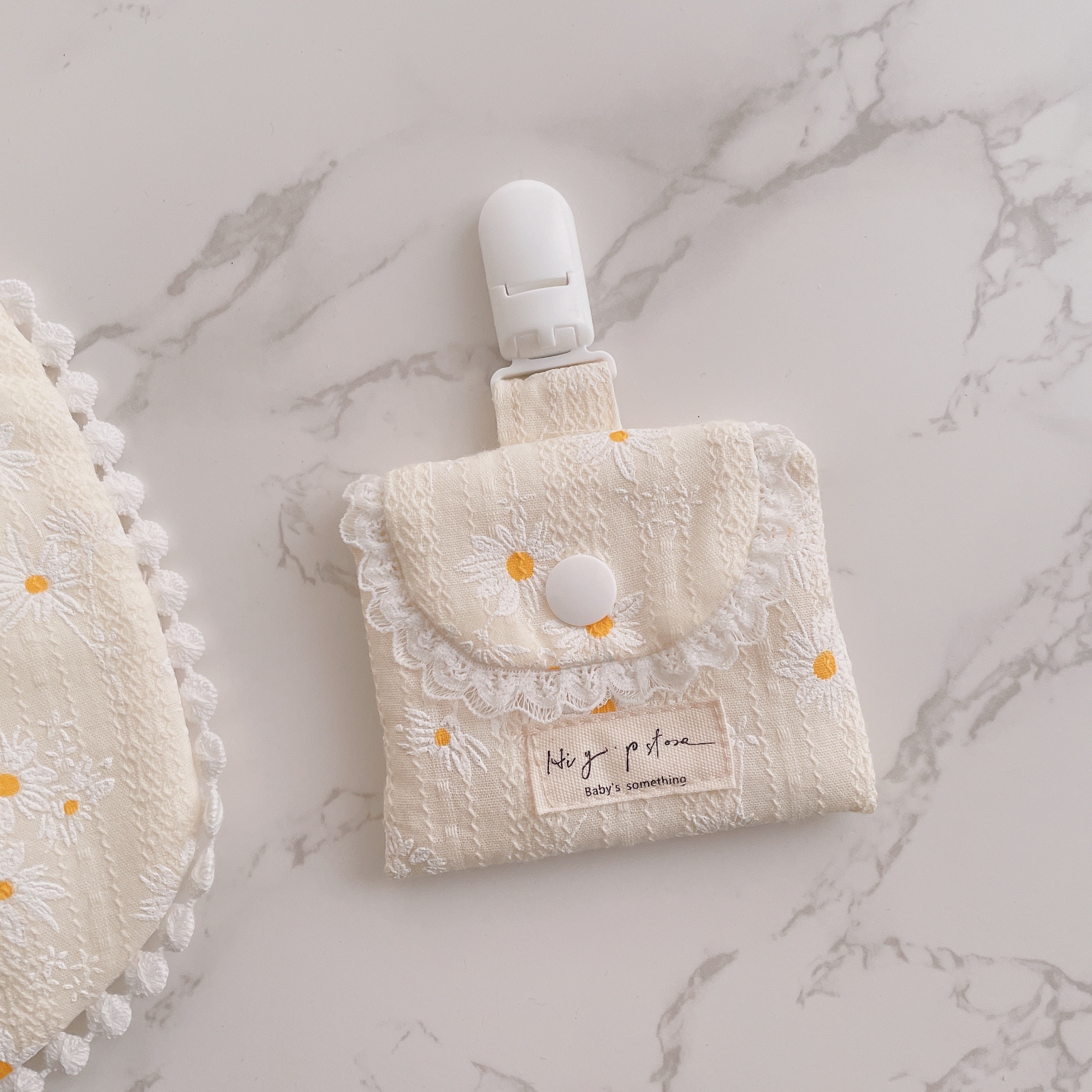 Hi Y.P store-平安符袋-米白雛菊