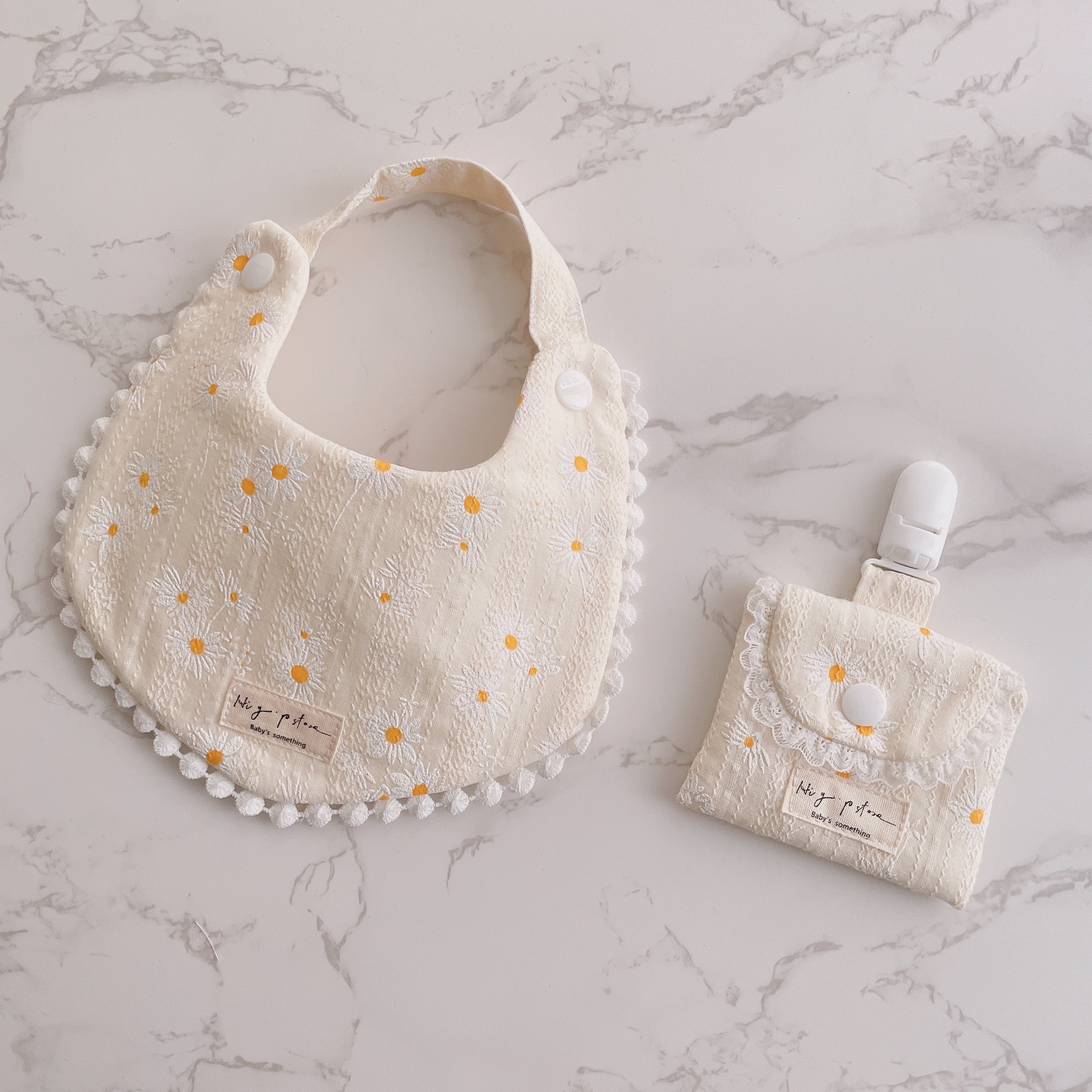 Hi Y.P store-平安符袋-米白雛菊