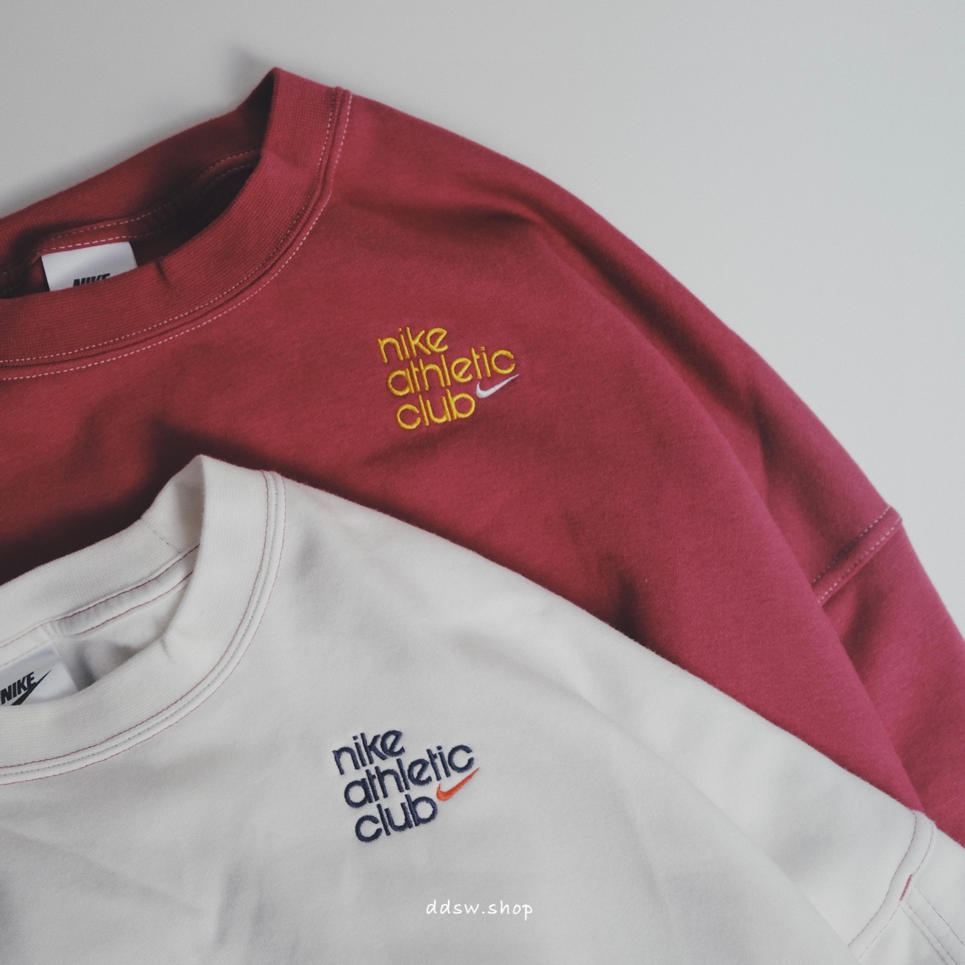 Nike Sportswear Athletic Club 大學T 女款 飛鼠袖大學T 內刷毛 紫紅DQ9146-677 白色DQ9146-133