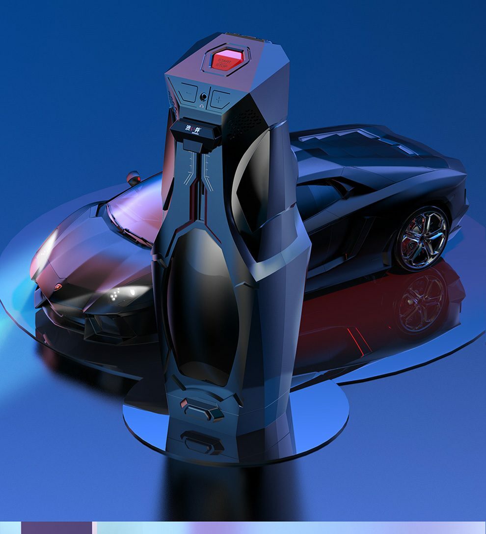 〔日本原裝進口〕Drywell 澀井 林寶堅尼電動飛機杯 - 黑色