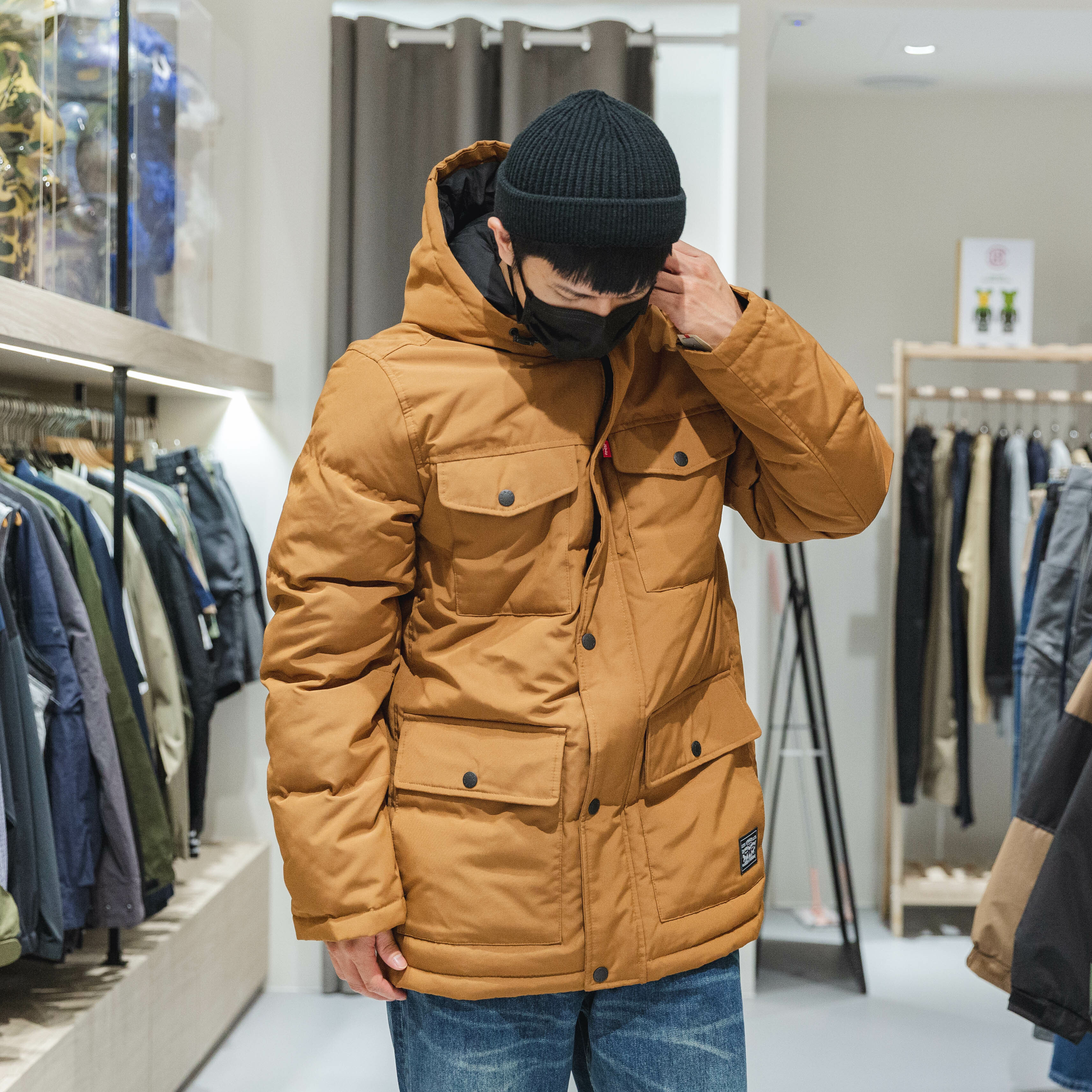 Levi's 男款 Arctic Cloth 防風 防水 內鋪棉 多口袋 厚磅 外套【LMORP320】