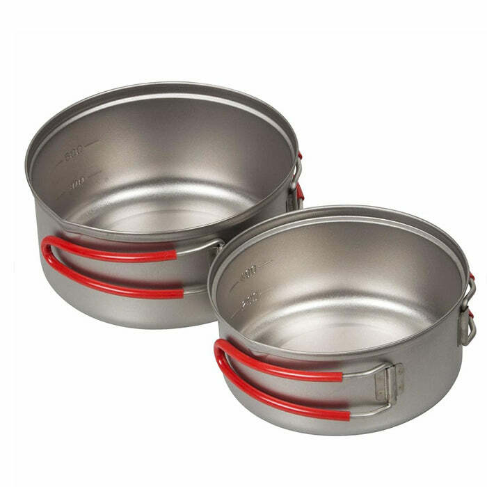 EVERNEW Ultra Light Titanium Pot Set S ECA259R / ECA535 超輕鈦煲組 0.6L & 0.9L