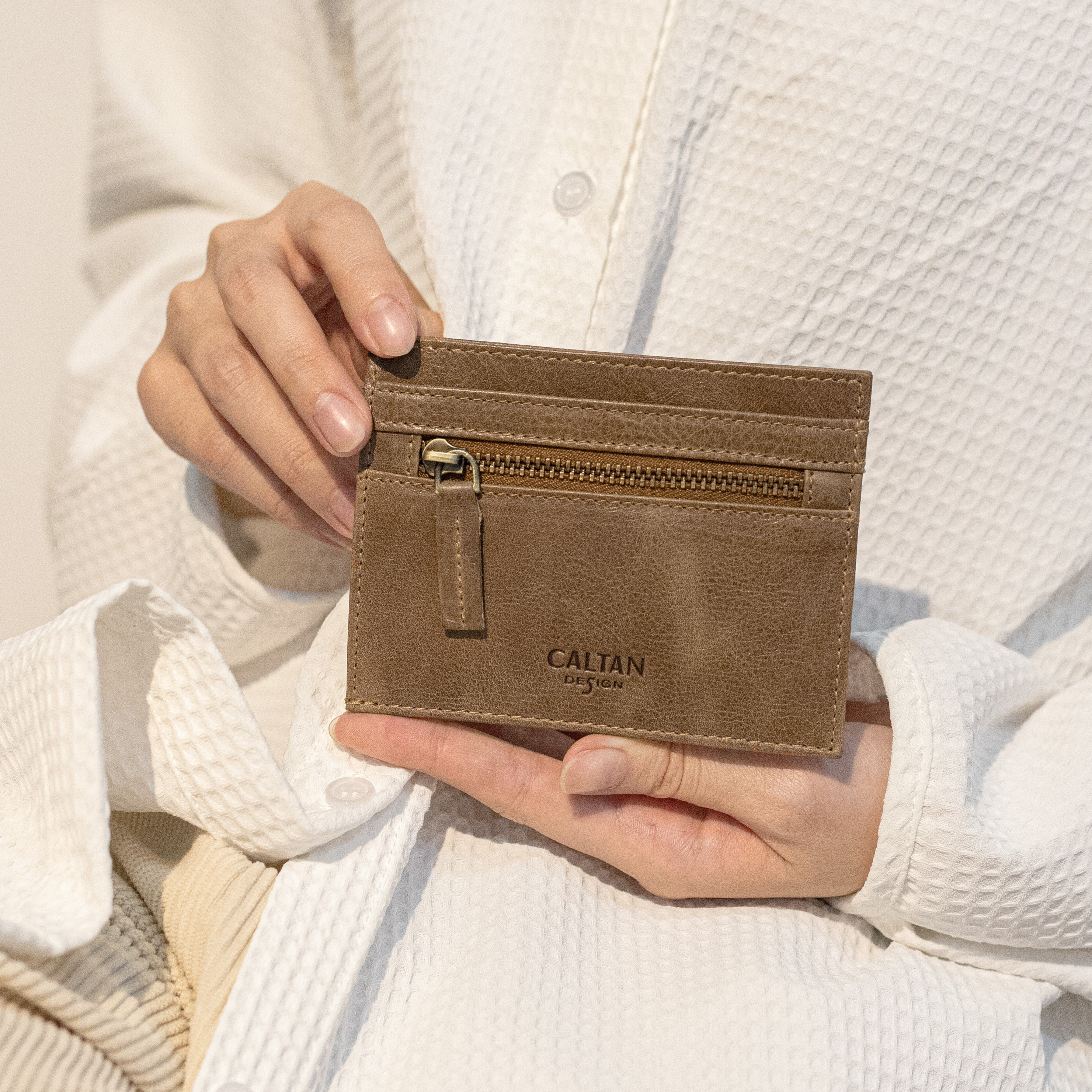 真皮多功能卡片夾_三色(075025)