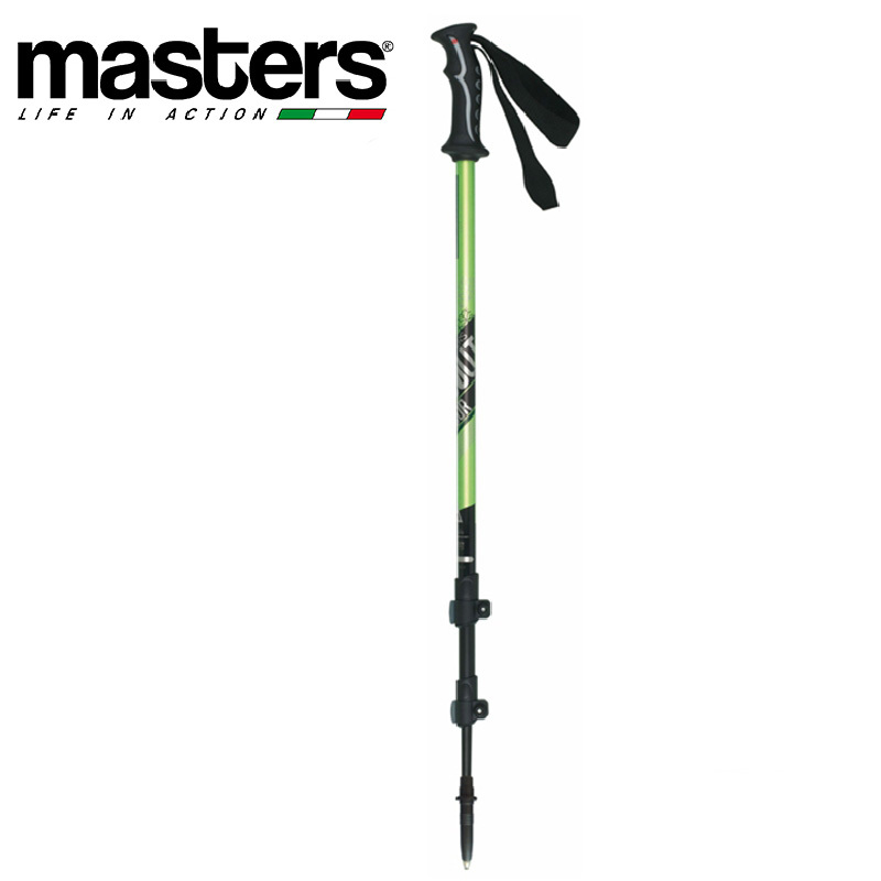 MASTERS MS0915 史考特快拆登山杖 (綠)  登山杖 三節/直握把/鋁合金/SBS自鎖系統 87MS0915-GR
