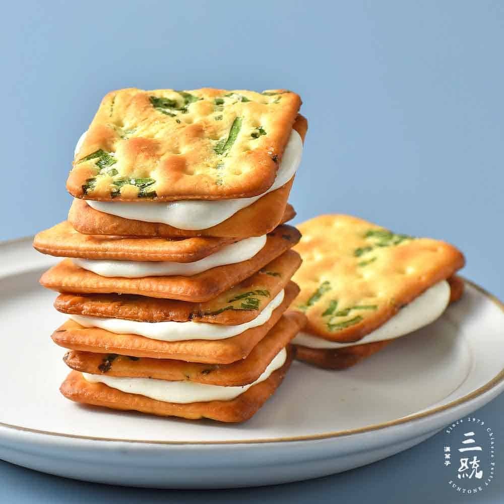 鹹茶點 香蔥牛軋餅鹹甜交錯