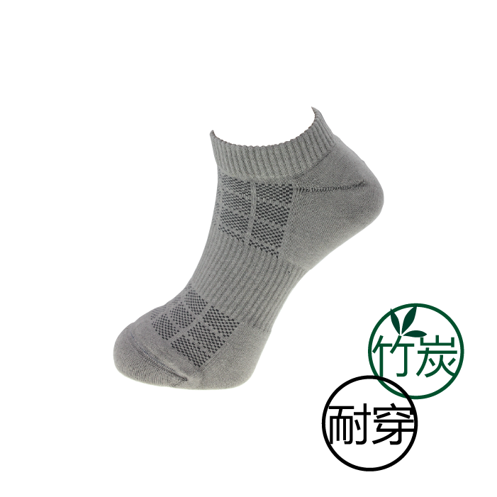 YUFA 耐磨特多龍。竹炭紗。1/4。運動襪201