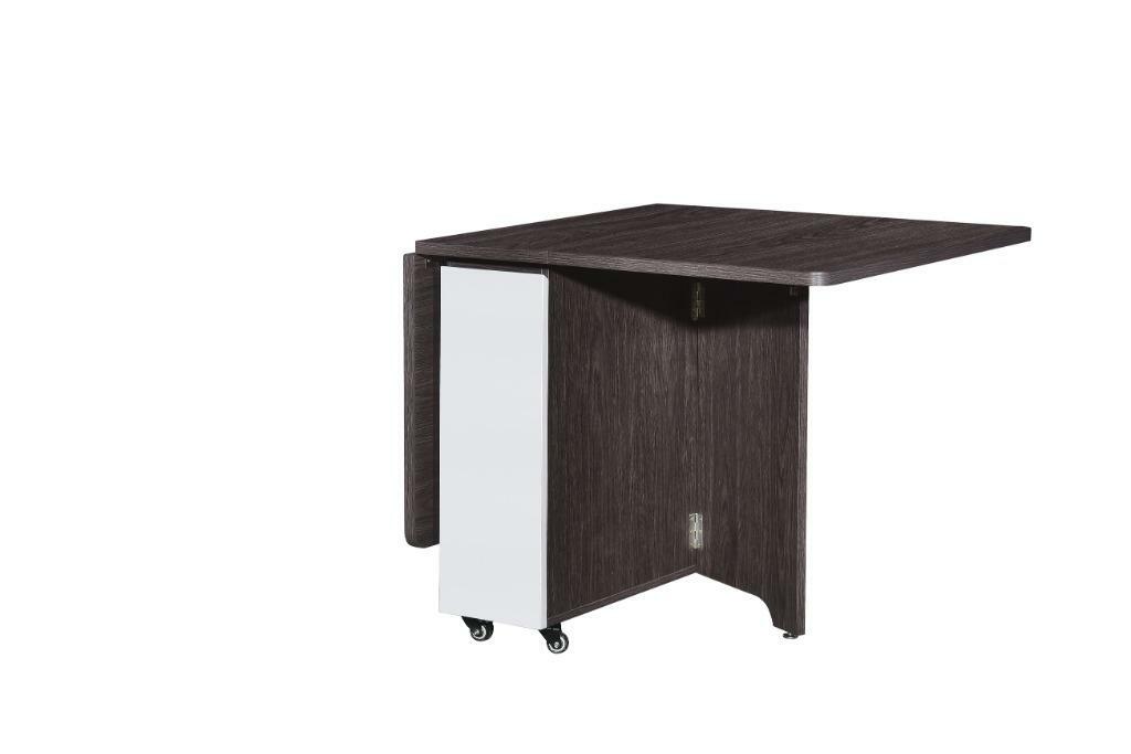 113系列 黑橡木配亮光灰色 摺疊餐枱