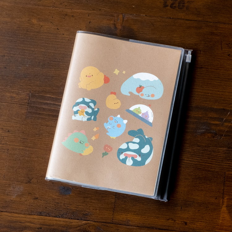 狗狗的小跳步，繪蹦砰｜合作萬年曆｜炸蝦與恐龍の火山探險