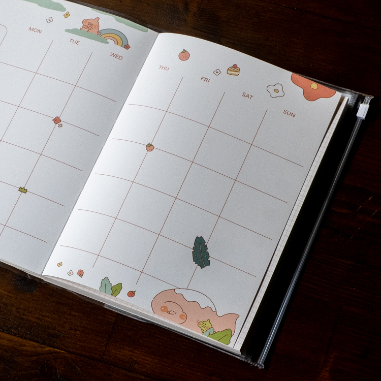 狗狗的小跳步，繪蹦砰｜合作萬年曆｜炸蝦與恐龍の火山探險