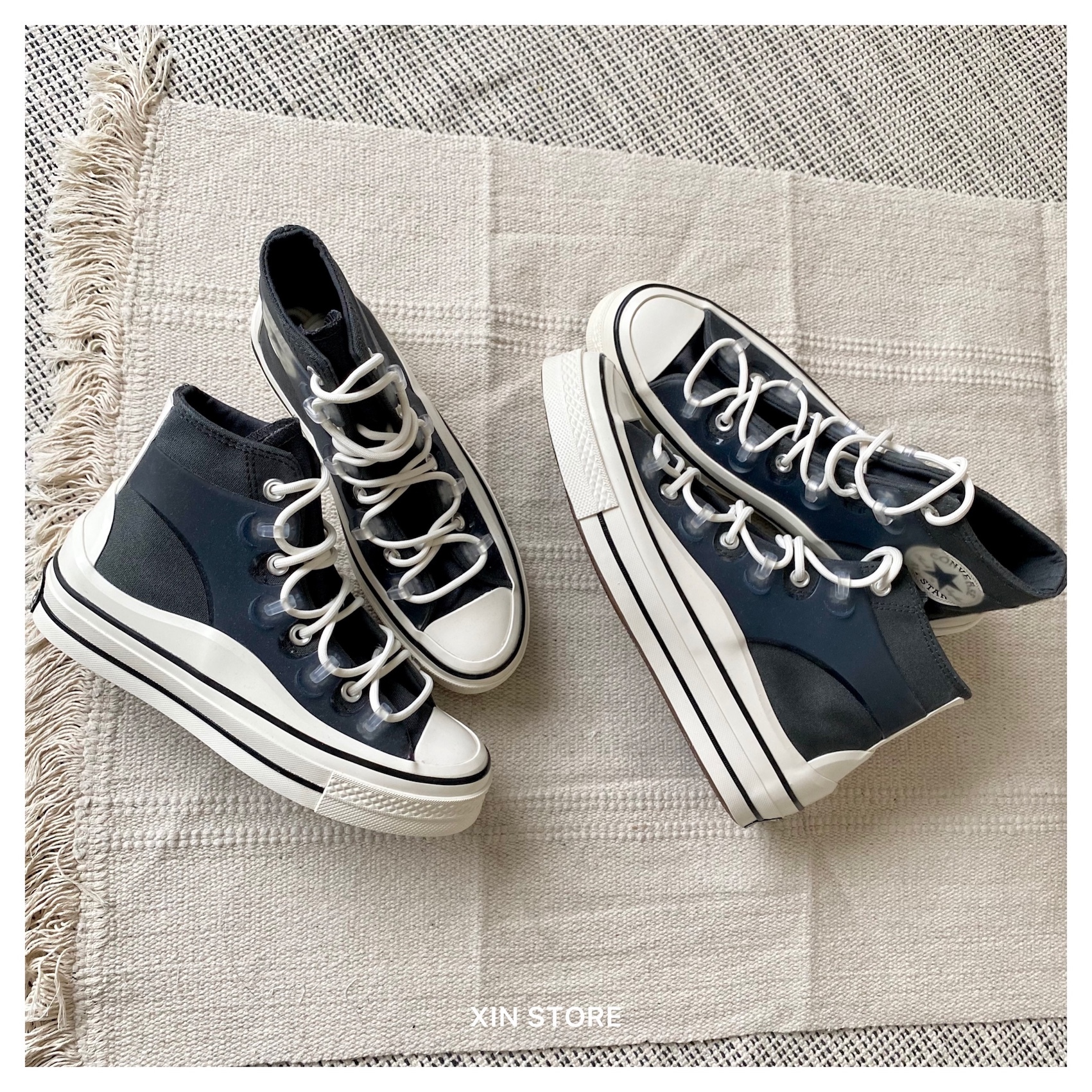 【現貨】Converse Chuck 70 Utility 拼接 橡膠 增高 厚底 層次 輪廓黑