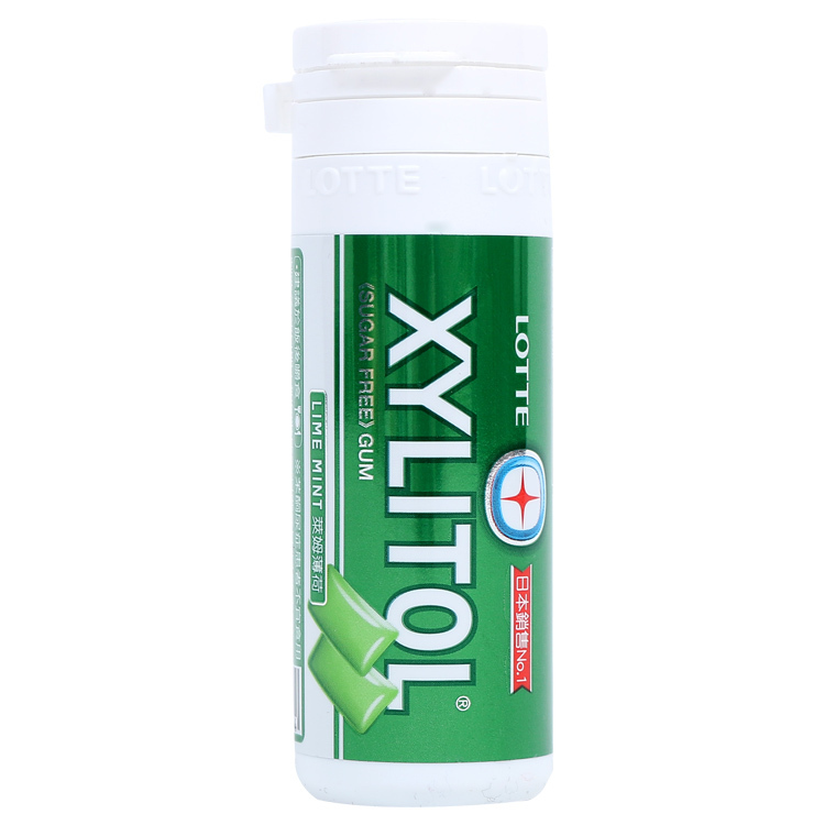 LOTTE XYLITOL木糖醇無糖口香糖/萊姆薄荷、瓶裝