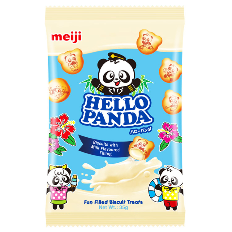 明治 貓熊夾心餅乾/牛奶口味