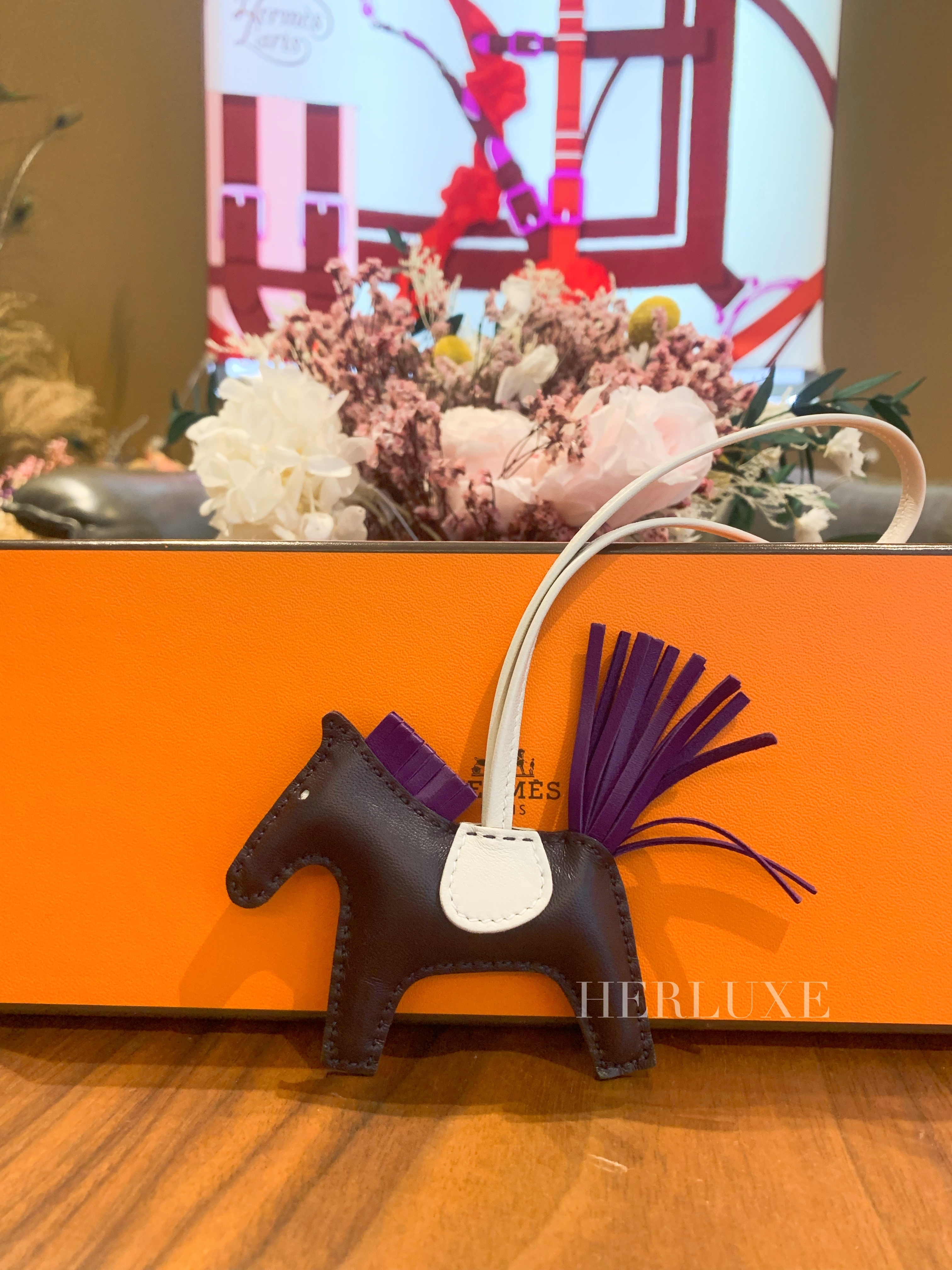 Rodeo pm 0G rouge sellier / 5C violet/ 10 craie