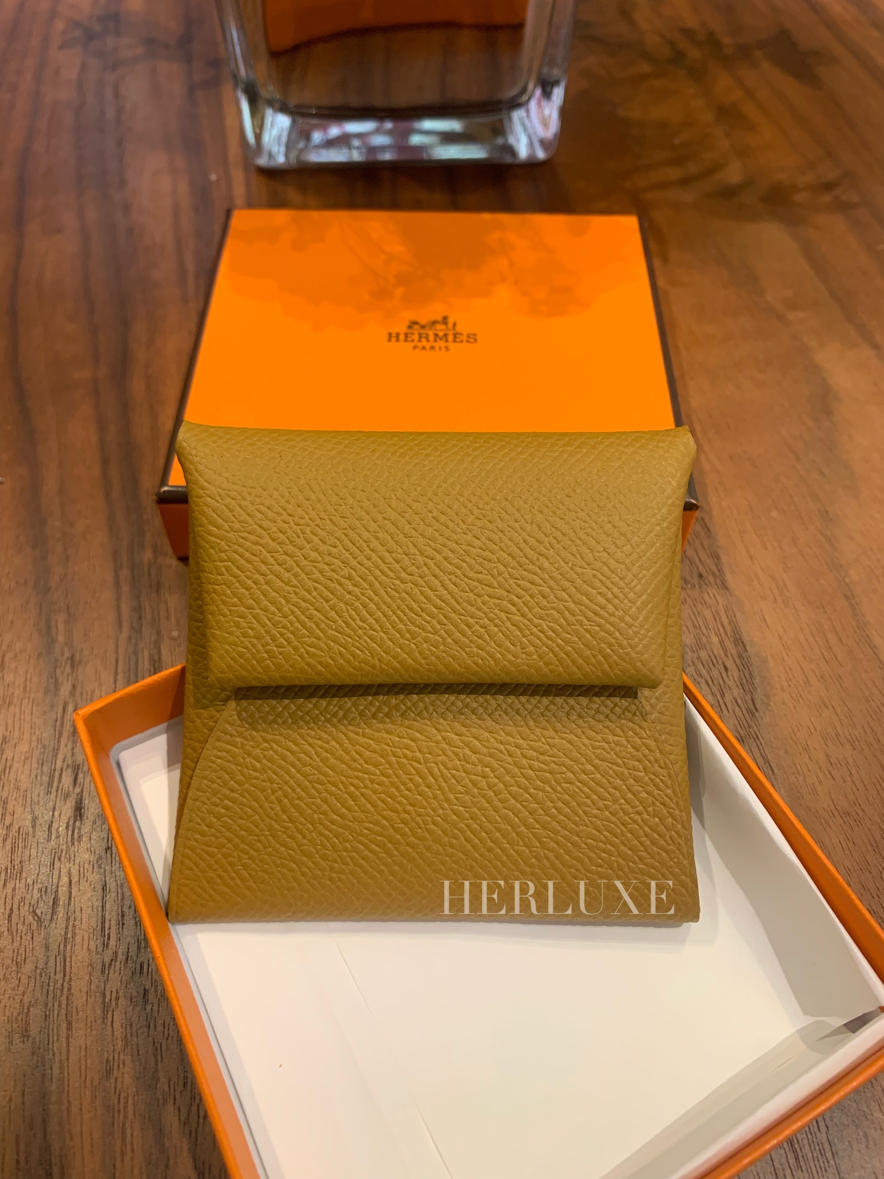 Bastia change purse 2H kraft epsom