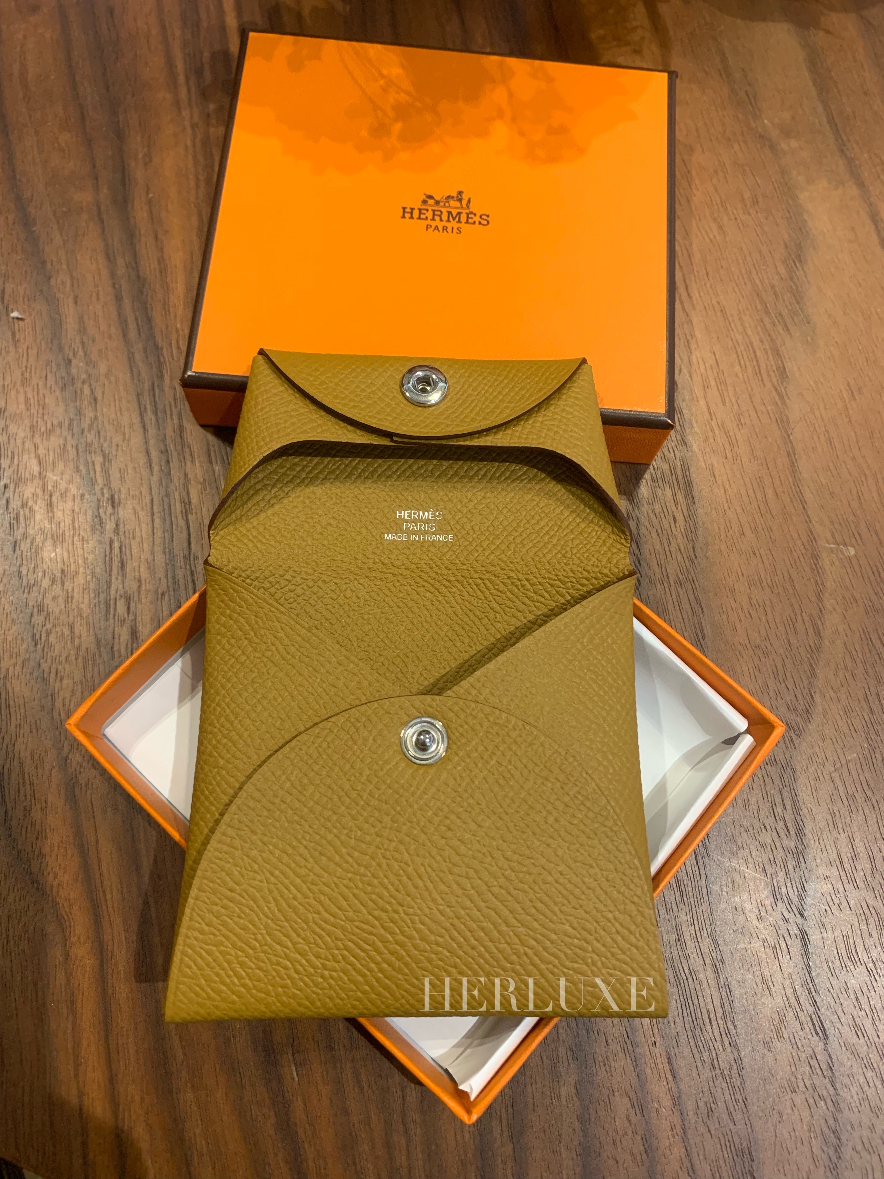 Bastia change purse 2H kraft epsom