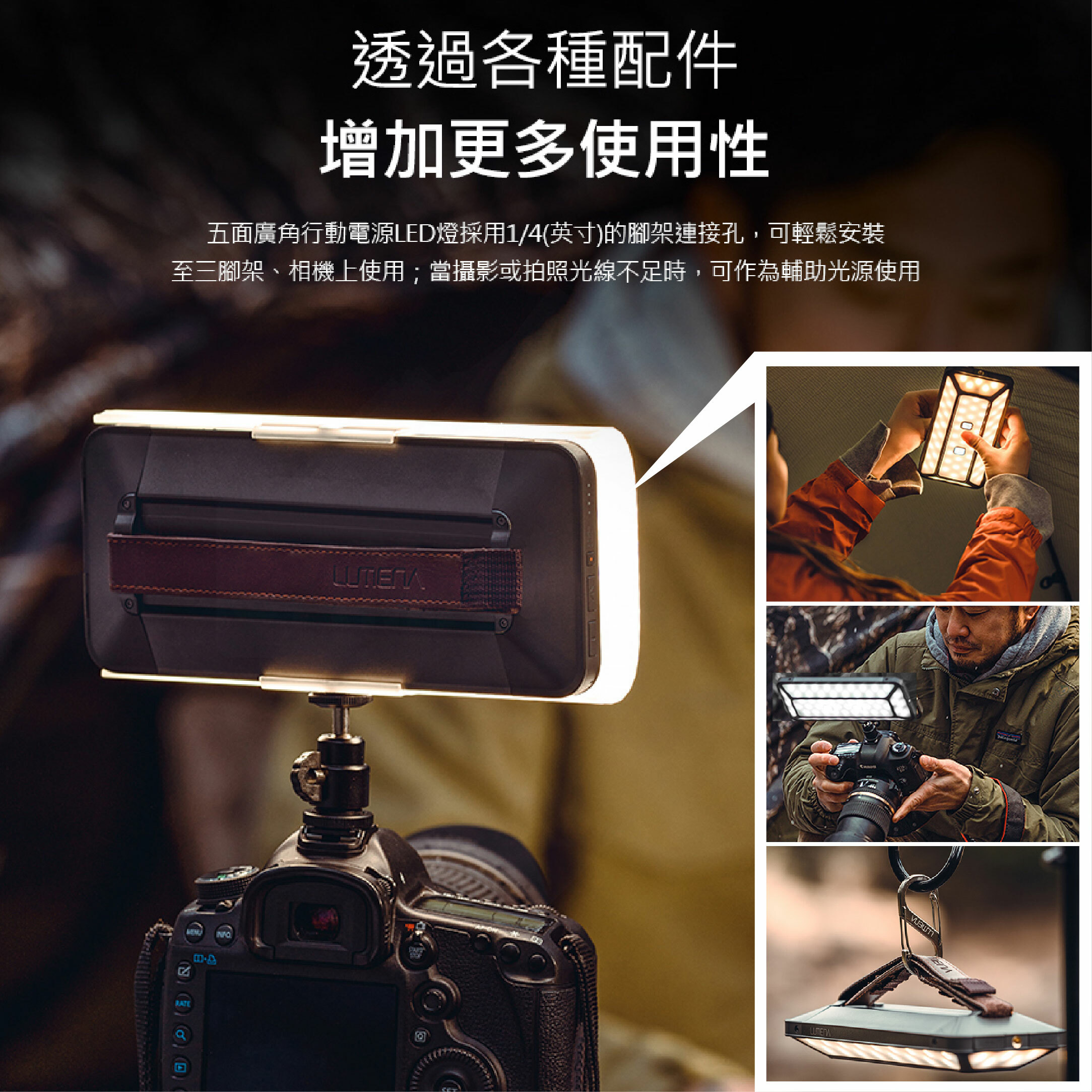 【韓國N9】LUMENA MAX 五面廣角行動電源LED燈