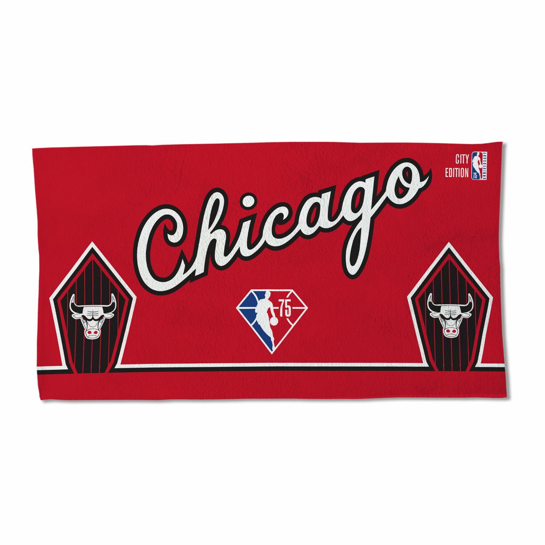 WinCraft 芝加哥公牛隊 2022 城市版 22" X 42" 場邊毛巾