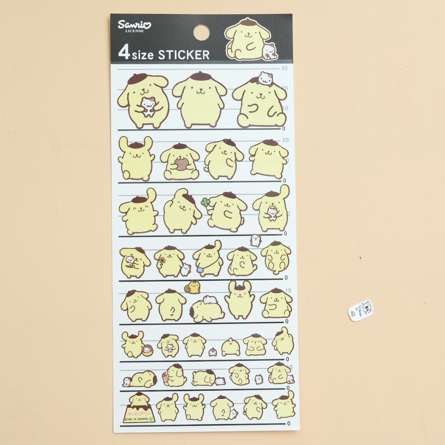 布丁狗 Sanrio 貼紙 4size STICKER｜Kamio 日本