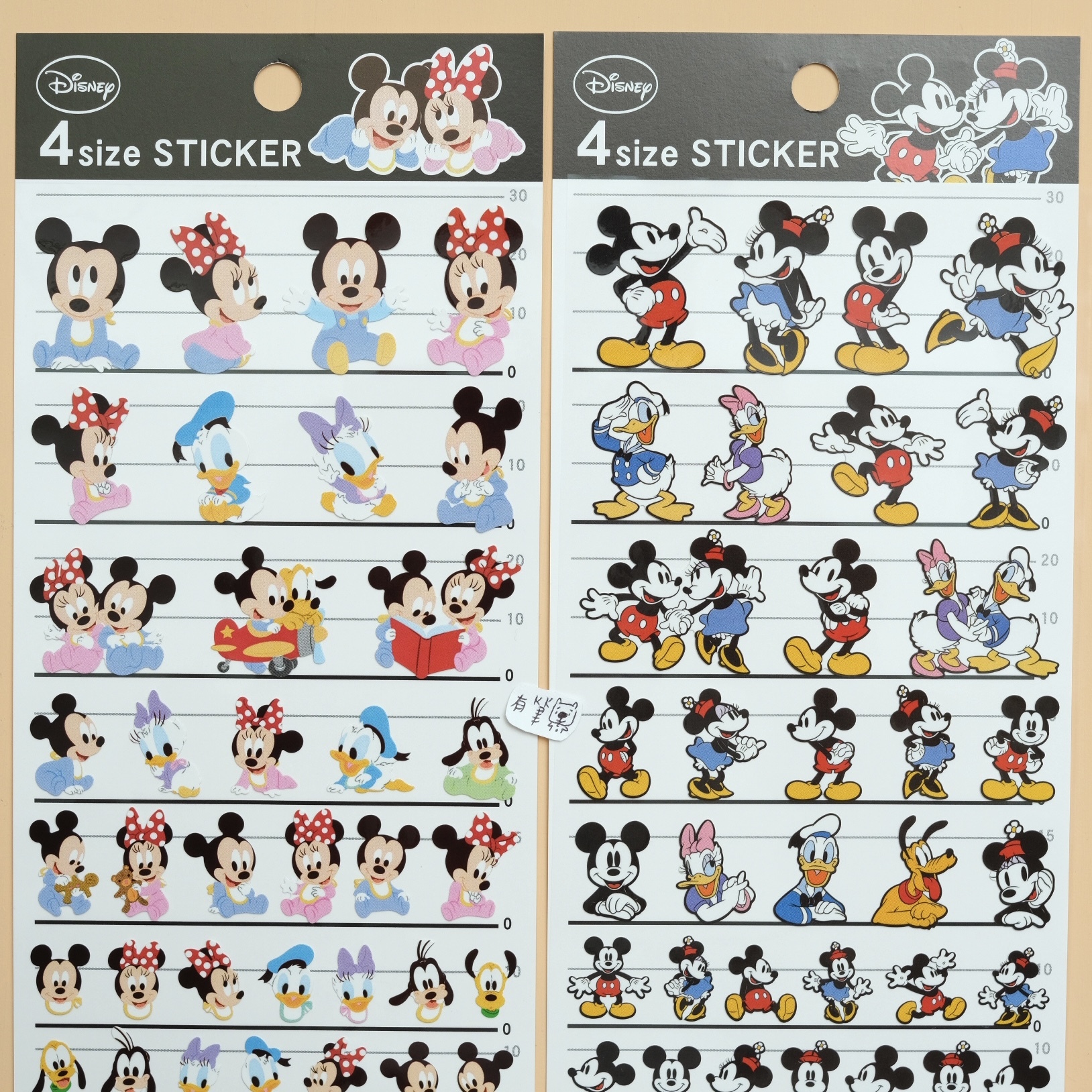 米老鼠 Mickey Mouse 貼紙 4size STICKER｜Kamio 日本