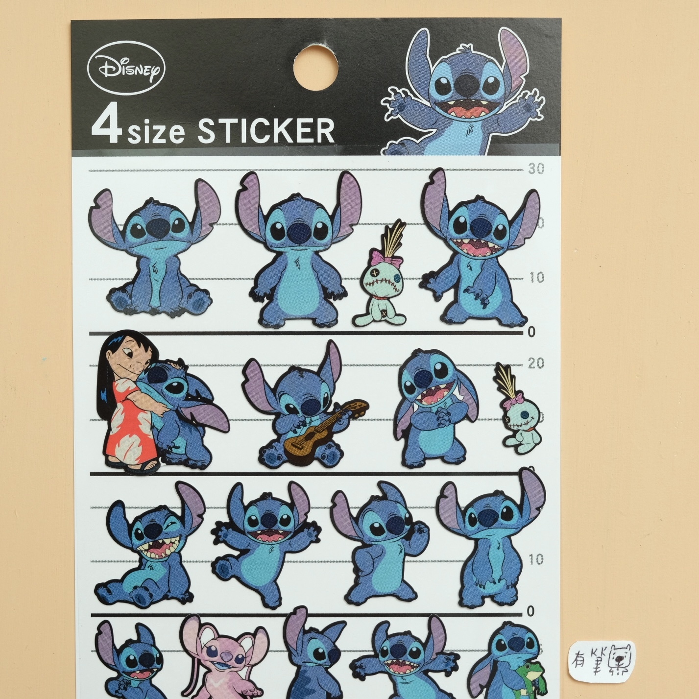 Disney Stitch! The Movie 星際寶貝 史迪奇 貼紙 4size STICKER｜Kamio 日本