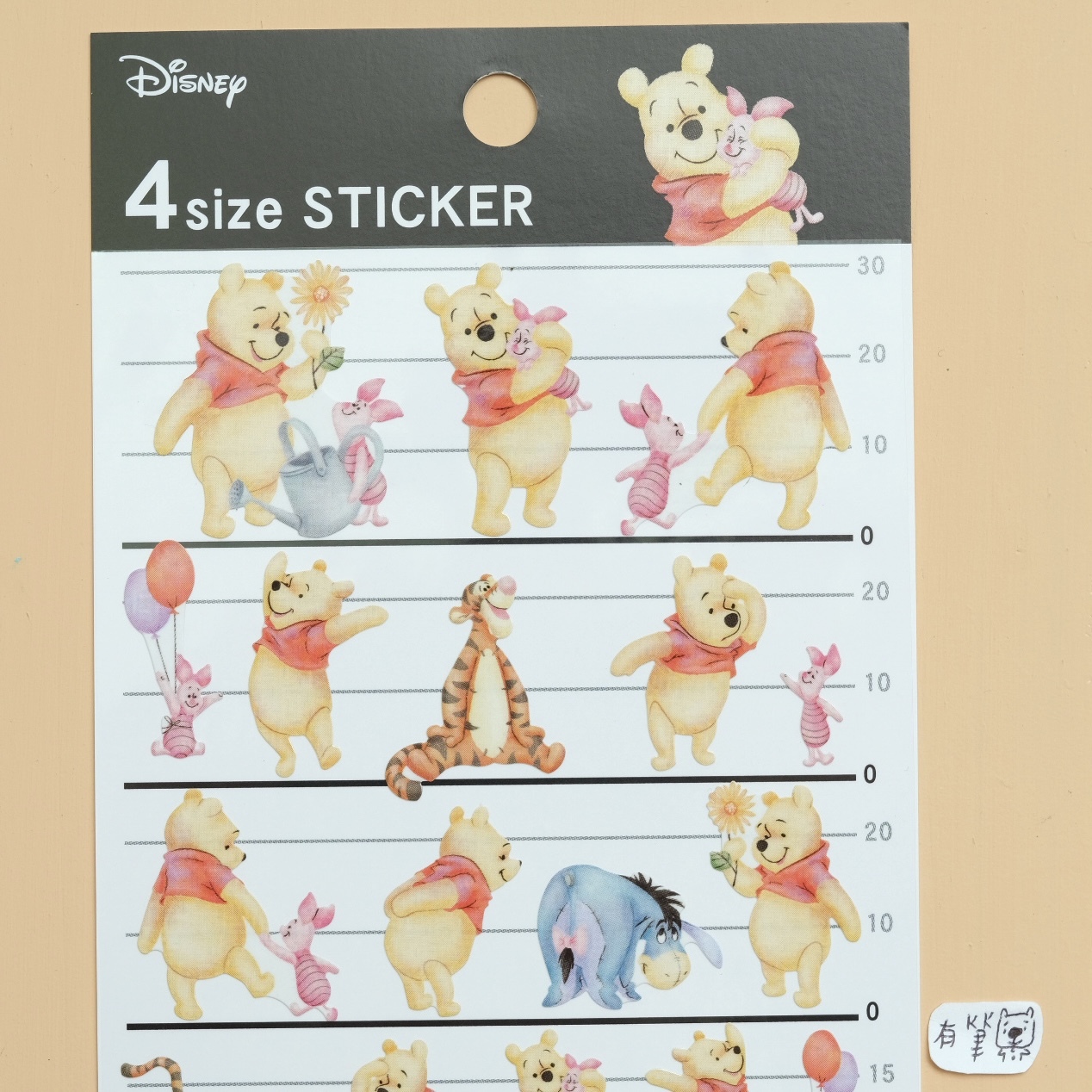 Disney Winnie the Pooh 小熊維尼 貼紙 4size STICKER｜Kamio 日本
