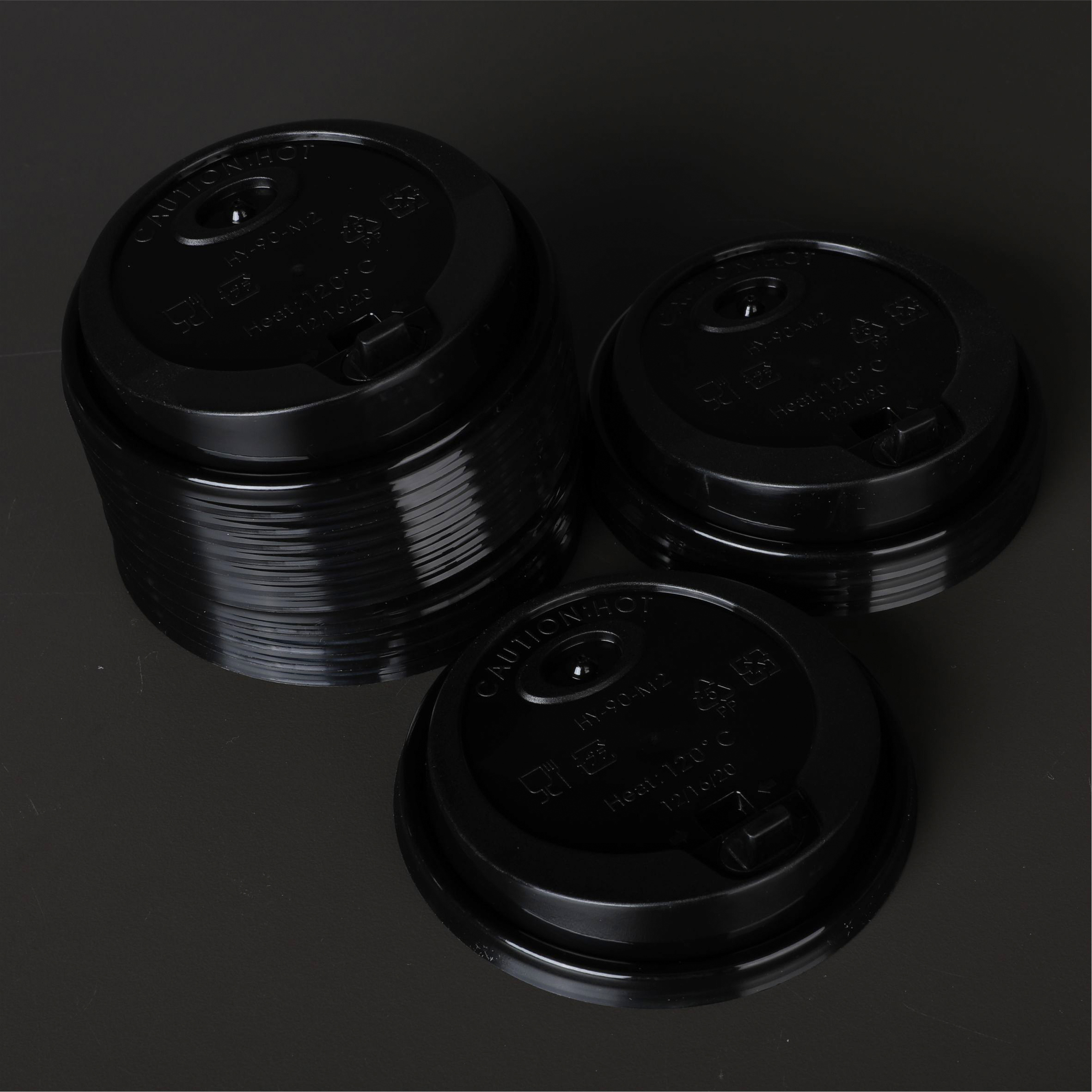 PP可掀凸蓋-M2 90口徑 黑色